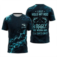I Just Hold My Rod Wiggle My Worm Bass Fishing Apparel