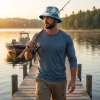 I Just Want To Fishing Lifestyle Bucket Hat