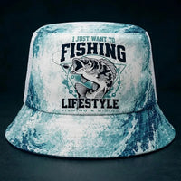 I Just Want To Fishing Lifestyle Bucket Hat