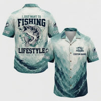 I Just Want To Fishing Lifestyle Hawaiian Shirt