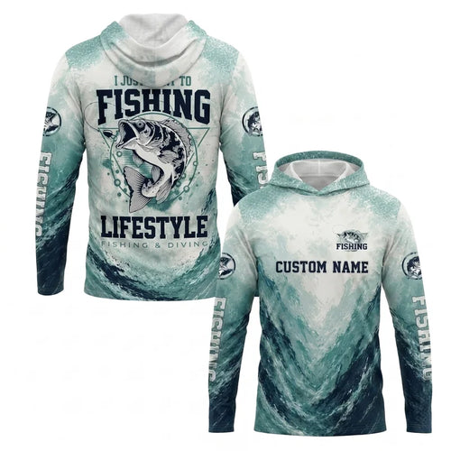 I Just Want To Fishing Lifestyle Hoodie