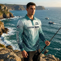 I Just Want To Fishing Lifestyle Polo Long Sleeve Shirt