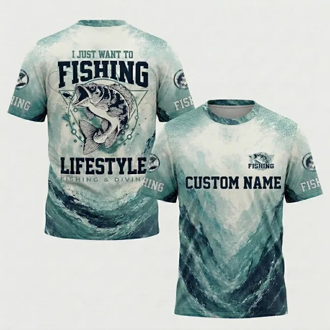 I Just Want To Fishing Lifestyle T-Shirt