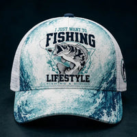 I Just Want To Fishing Lifestyle Trucker Hat