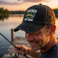 I Love A Large Mouth On My Rod Fishing Classic Cap