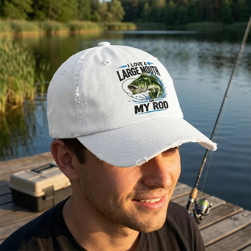 I Love A Large Mouth On My Rod Fishing Classic Cap