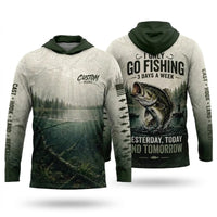 I Only Go Fishing 3 Days A Week Fishing Hoodie