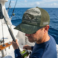I Only Go Fishing 3 Days A Week Fishing Trucker Hat