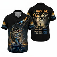 I Was One Under Today Bass Fishing Hawaiian Shirt