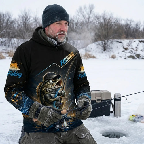 I Was One Under Today Bass Fishing Hoodie