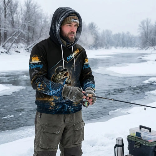 I Was One Under Today Bass Fishing Hoodie