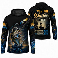 I Was One Under Today Bass Fishing Hoodie