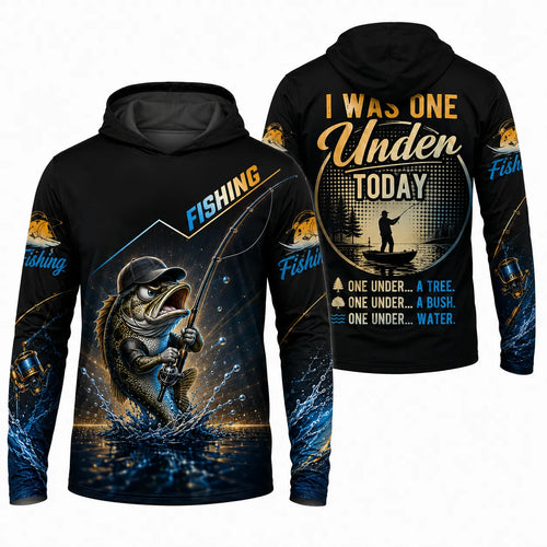 I Was One Under Today Bass Fishing Hoodie