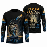 I Was One Under Today Bass Fishing Long Sleeve Shirt