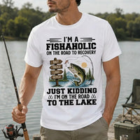 I'm a Fishaholic Funny Fishing T-Shirt