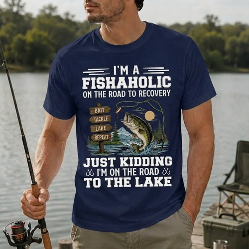 I'm a Fishaholic Funny Fishing T-Shirt