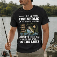 I'm a Fishaholic Funny Fishing T-Shirt