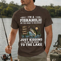 I'm a Fishaholic Funny Fishing T-Shirt