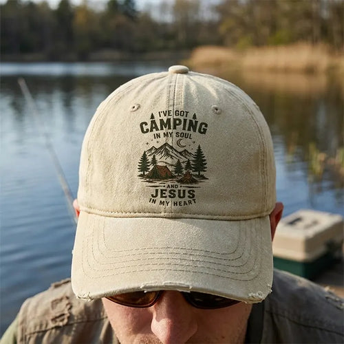 I've Got Camping In My Soul And Jesus In My Heart Classic Cap
