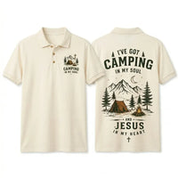 I've Got Camping In My Soul And Jesus In My Heart Polo Shirt