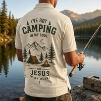 I've Got Camping In My Soul And Jesus In My Heart Polo Shirt