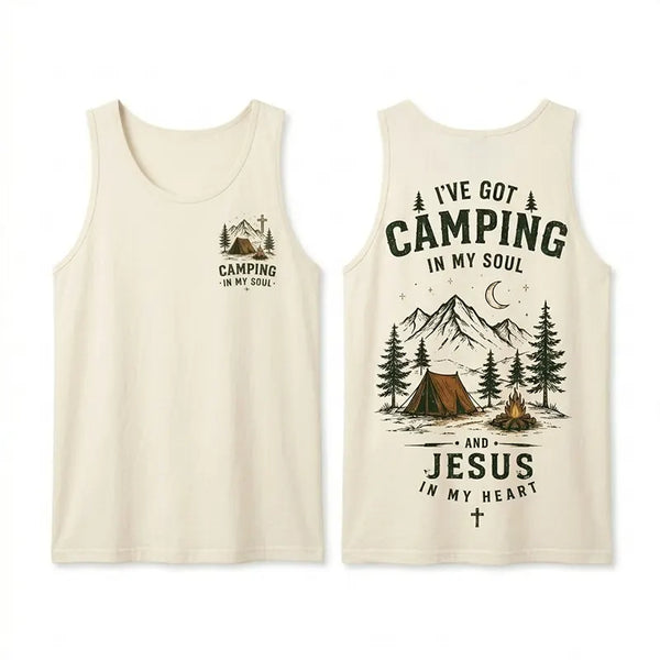 I've Got Camping In My Soul And Jesus In My Heart Tank Top 2026