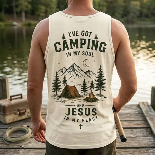 I've Got Camping In My Soul And Jesus In My Heart Tank Top