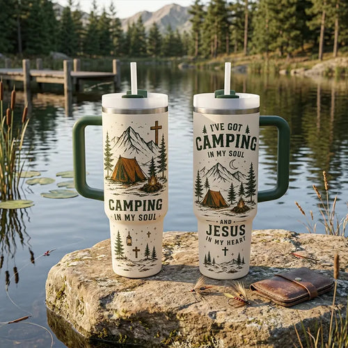I've Got Camping In My Soul And Jesus In My Heart Tumbler