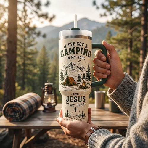 I've Got Camping In My Soul And Jesus In My Heart Tumbler