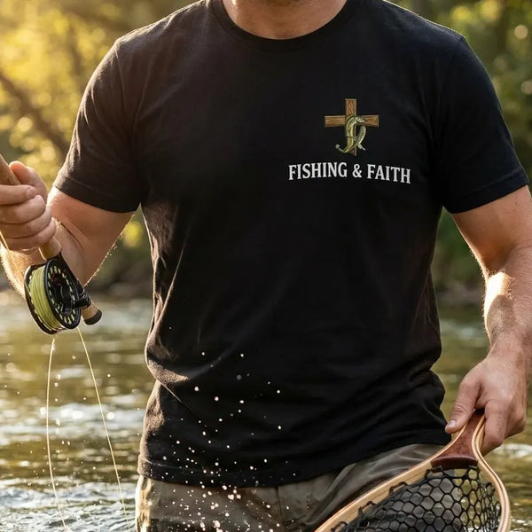 I've Got Fishing In My Veins And Jesus In My Heart T-Shirt