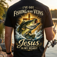 I've Got Fishing In My Veins And Jesus In My Heart T-Shirt