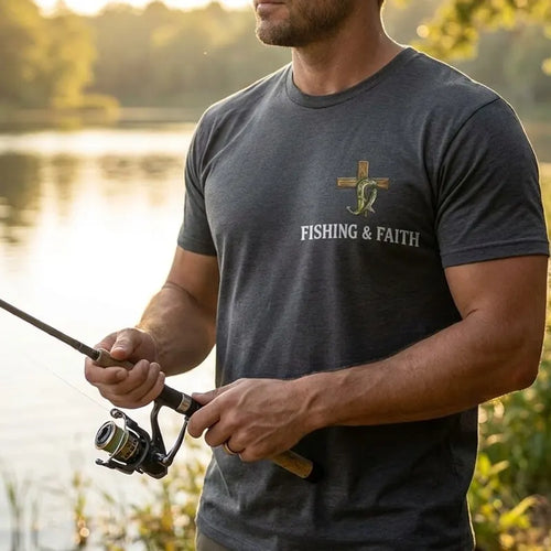 I've Got Fishing In My Veins And Jesus In My Heart T-Shirt