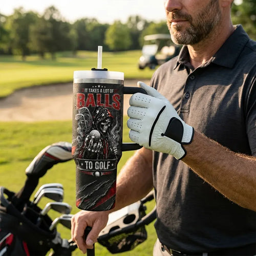 It Takes A Lot Of Balls To Golf The Way I Do Tumbler