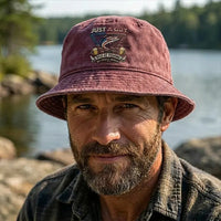 Just A Guy Bad At Fishing Embroidered Fishing Bucket Hat
