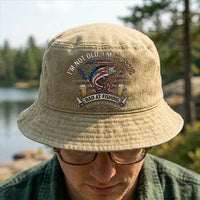 Just A Guy Bad At Fishing Embroidered Fishing Bucket Hat