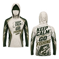 Keep Calm and Go Fishing Long-Sleeve Sun Protection Shirt