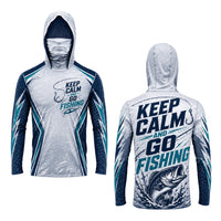 Keep Calm and Go Fishing Long-Sleeve Sun Protection Shirt