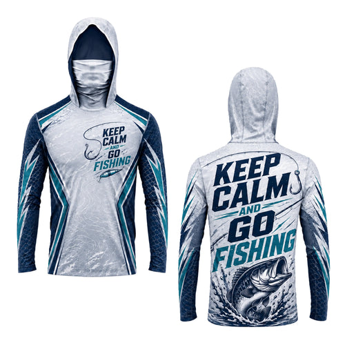 Keep Calm and Go Fishing Long-Sleeve Sun Protection Shirt