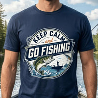Funny Keep Calm and Go Fishing for Fisherman T-Shirt