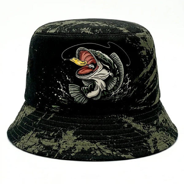 Largemouth Bass Camo Bucket Hat