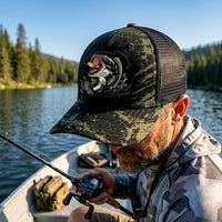 Largemouth Bass Camo Trucker Hat