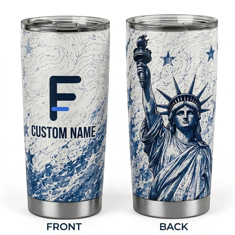Liberty and Fishing USA 250 Anniversary Tumbler