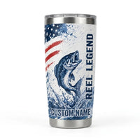 Liberty and Fishing USA 250 Anniversary Tumbler