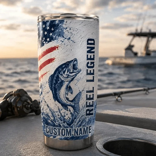 Liberty and Fishing USA 250 Anniversary Tumbler