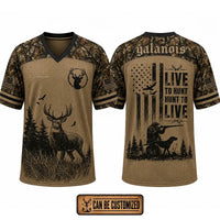 Live To Hunt Custom Deer Hunting Jersey