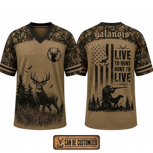 Live To Hunt Custom Deer Hunting Jersey