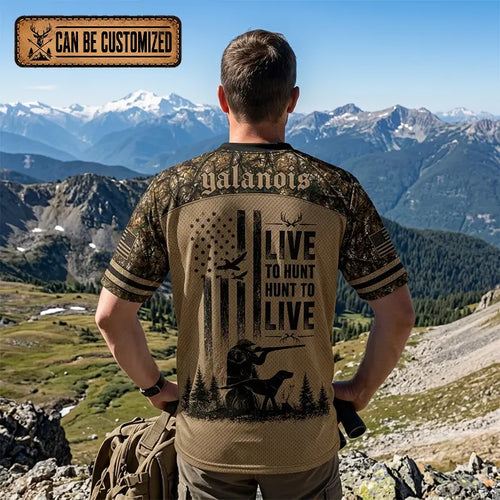 Live To Hunt Custom Deer Hunting Jersey