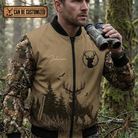 Live To Hunt Deer Hunter Bomber Jacket