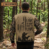 Live To Hunt Deer Hunter Bomber Jacket