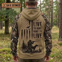 Live To Hunt Deer Hunter Hoodie